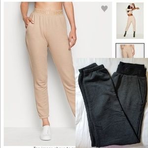 Victoria's Secret High waist logo Terry Jogger